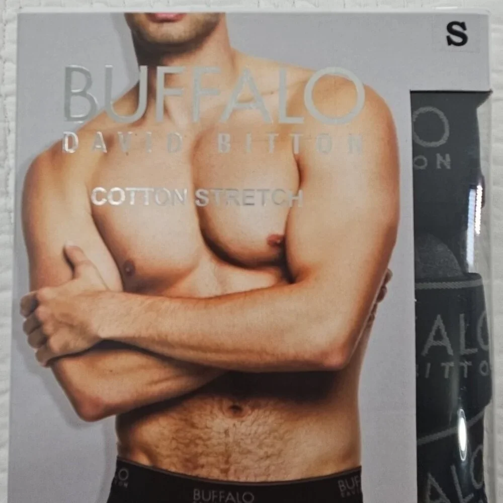 Buffalo David Bitton 4-Pack Boxer Briefs Men's‎ S (28-30) Grey Black NIB Stretch